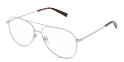 EYE'M Unisex Wide Aviator Eyeglasses in Silver – Product Photo 2
