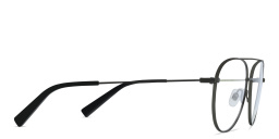 EYE'M Unisex Wide Aviator Eyeglasses in Gunmetal – Product Photo 3