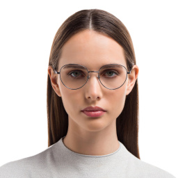 EYE'M Unisex Round Eyeglasses in Gunmetal – Product Photo 5