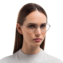 EYE'M Unisex Round Eyeglasses in Gunmetal – Product Photo 6