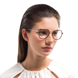 EYE'M Unisex Square Eyeglasses in Havana – Product Photo 6