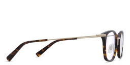 EYE'M Unisex Square Eyeglasses in Havana – Product Photo 3