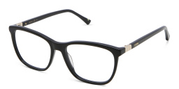 EYE'M Square Eyeglasses in Black – Product Photo 2