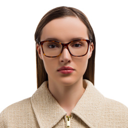 EYE'M Cat Eye Eyeglasses in Havana – Product Photo 5