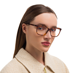 EYE'M Cat Eye Eyeglasses in Havana – Product Photo 6