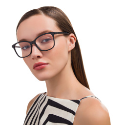 EYE'M Cat Eye Eyeglasses in Black – Product Photo 6