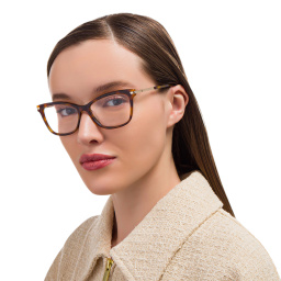 Shop EYE'M Cat-Eye Eyeglasses in Havana online.