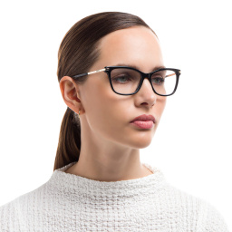 EYE'M Cat Eye Eyeglasses in Black – Product Photo 6