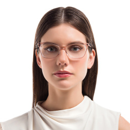 EYE'M Cat Eye Eyeglasses in Nude – Product Photo 5