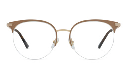 EYE'M Half Rim Cat Eye Eyeglasses in Nude – Product Photo 1