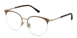 EYE'M Half Rim Cat Eye Eyeglasses in Nude – Product Photo 2