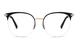 EYE'M Half Rim Cat Eye Eyeglasses in Black – Product Photo 1