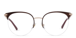 EYE'M Half Rim Cat Eye Eyeglasses in Burgundy – Product Photo 1