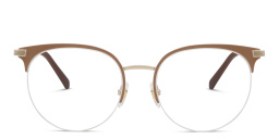 EYE'M Half Rim Cat Eye Eyeglasses in Nude – Product Photo 1
