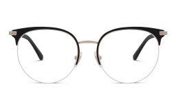 EYE'M Half Rim Cat Eye Eyeglasses in Black & Rosegold – Product Photo 1