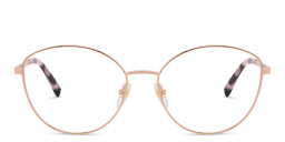 EYE'M Wide Cat Eye Eyeglasses in Rose Gold – Product Photo 1