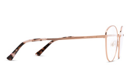 EYE'M Wide Cat Eye Eyeglasses in Rose Gold – Product Photo 3