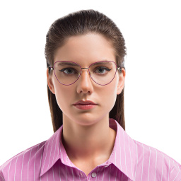 EYE'M Cat Eye Eyeglasses in Purple – Product Photo 5