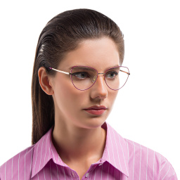 EYE'M Cat Eye Eyeglasses in Purple – Product Photo 6