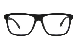 EYE'M Square Eyeglasses in Black – Product Photo 1