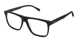 EYE'M Square Eyeglasses in Black – Product Photo 2