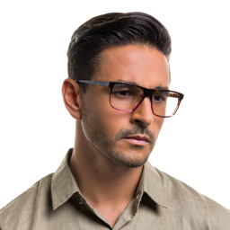 EYE'M Square Eyeglasses in Gradient Havana – Product Photo 6