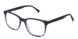 EYE'M Square Eyeglasses in Blue – Product Photo 2