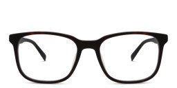 EYE'M Square Eyeglasses in Dark Havana – Product Photo 1