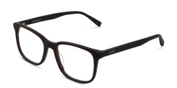 Shop EYE'M Square Eyeglasses in Dark Havana online.