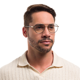 EYE'M Round Eyeglasses in Black – Product Photo 5