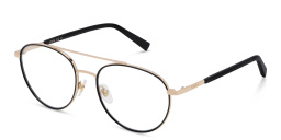 EYE'M Round Eyeglasses in Black – Product Photo 2