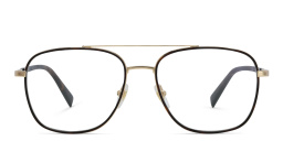 EYE'M Wide Square Eyeglasses in Havana – Product Photo 1