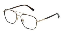EYE'M Wide Square Eyeglasses in Havana – Product Photo 2