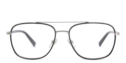EYE'M Wide Square Eyeglasses in Black – Product Photo 1