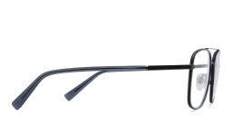 EYE'M Wide Square Eyeglasses in Blue – Product Photo 3