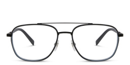 EYE'M Wide Square Eyeglasses in Black – Product Photo 1