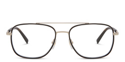 EYE'M Wide Square Eyeglasses in Gold – Product Photo 1
