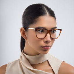 EYE'M Cat Eye Eyeglasses in Havana – Product Photo 6