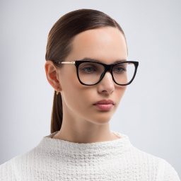 EYE'M Cat Eye Eyeglasses in Black – Product Photo 6