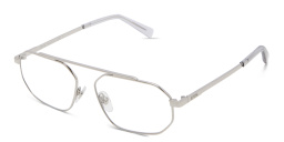 EYE'M Irregular Eyeglasses in Silver – Product Photo 2
