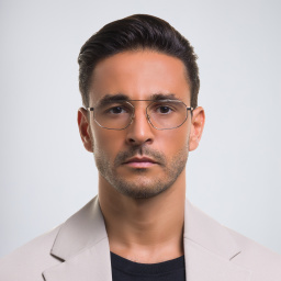 EYE'M Irregular Eyeglasses in Gold – Product Photo 5