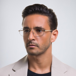 EYE'M Irregular Eyeglasses in Gold – Product Photo 6