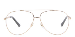 EYE'M Wide Aviator Eyeglasses in Rose Gold – Product Photo 1