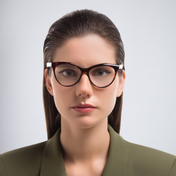 EYE'M Cat Eye Eyeglasses in Havana – Product Photo 5