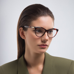 EYE'M Cat Eye Eyeglasses in Havana – Product Photo 6