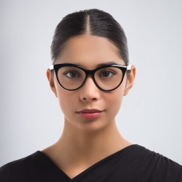 EYE'M Cat Eye Eyeglasses in Black – Product Photo 5