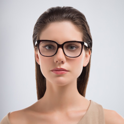 EYE'M Square Eyeglasses in Havana – Product Photo 5