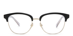 EYE'M Square Eyeglasses in Gold – Product Photo 1