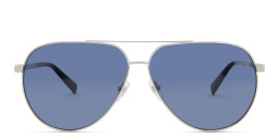 EYE'M Aviator Sunglasses in Silver – Product Photo 1