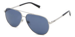 EYE'M Aviator Sunglasses in Silver – Product Photo 2